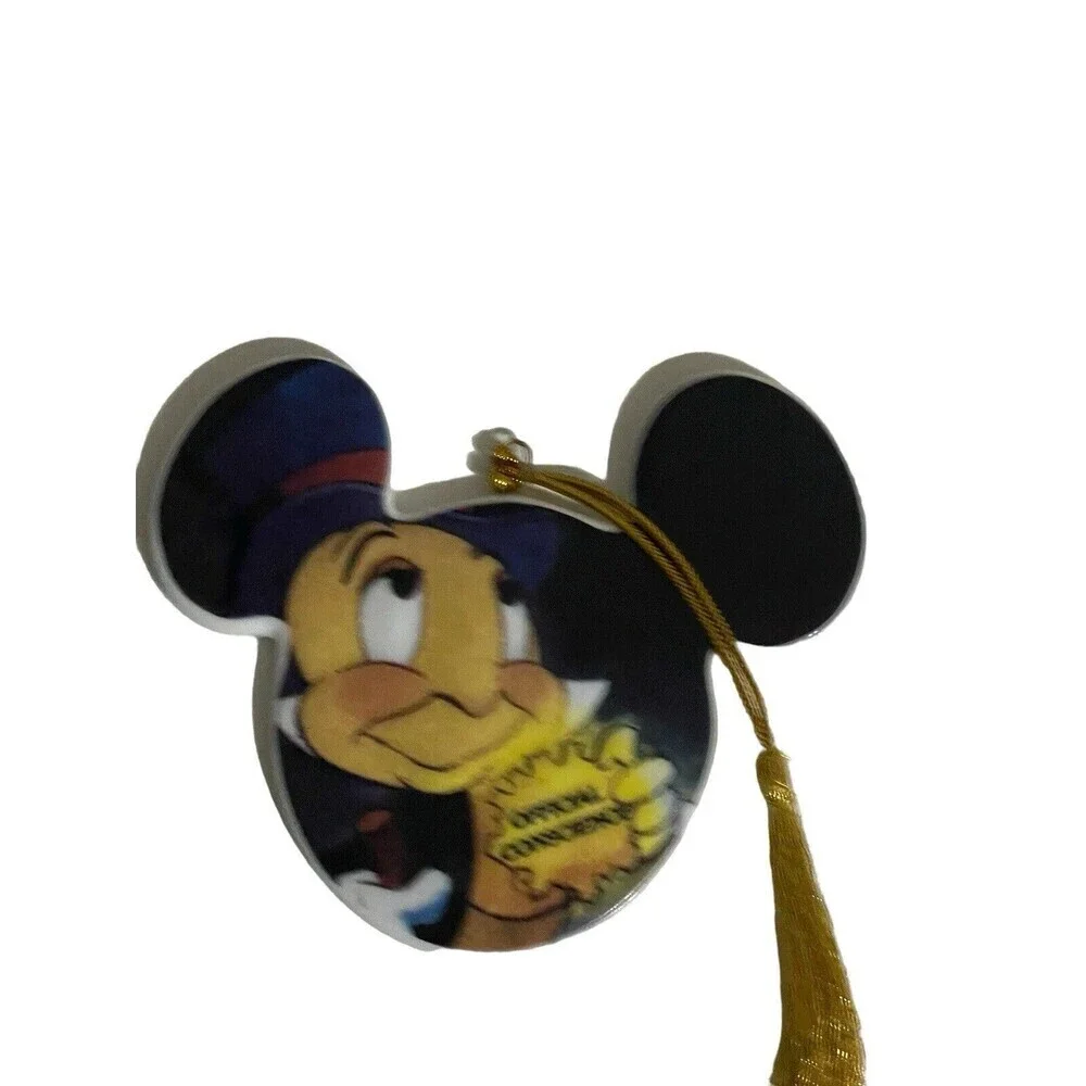 Rare Jiminy Cricket Pinocchio Christmas Ornament Porcelain Mickey Mouse Ears